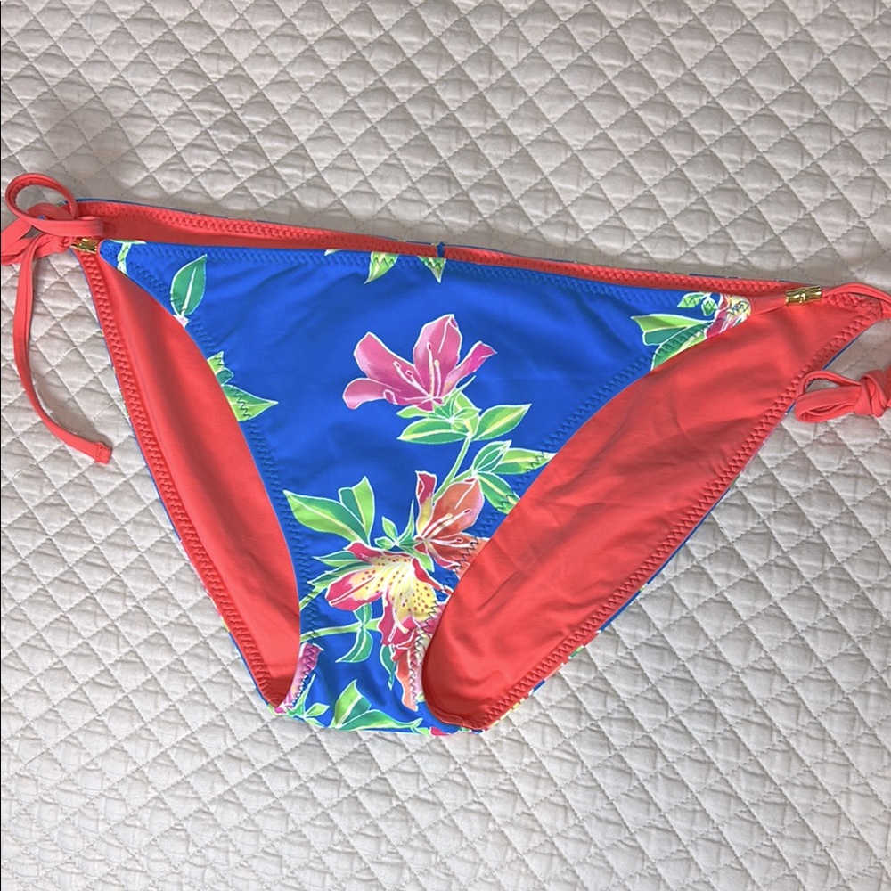 Tommy Bahama Sun Lilies reversible string Bikini bottom - Small - New